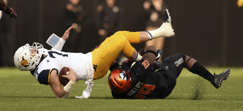 Oklahoma State Gets Win Over West Virginia, 45-41